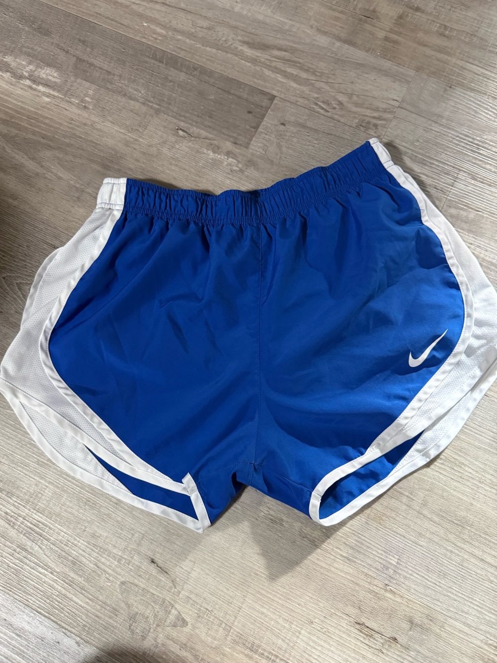 Nike Women's Royal Blue Athletic Shorts with White Trim